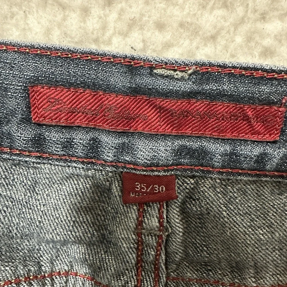 Banana‎ Republic Limited Edition Jeans Blue Modern Straight Leg Men's Size 35